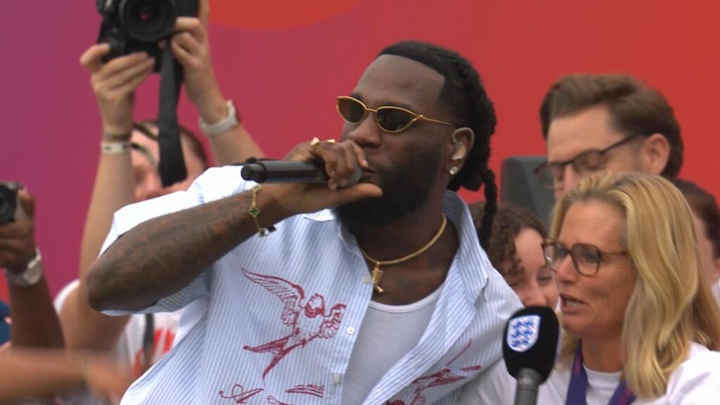 Sarina Wiegman Shows Her Love for Burna Boy in Memorable Ballon d’Or Moment