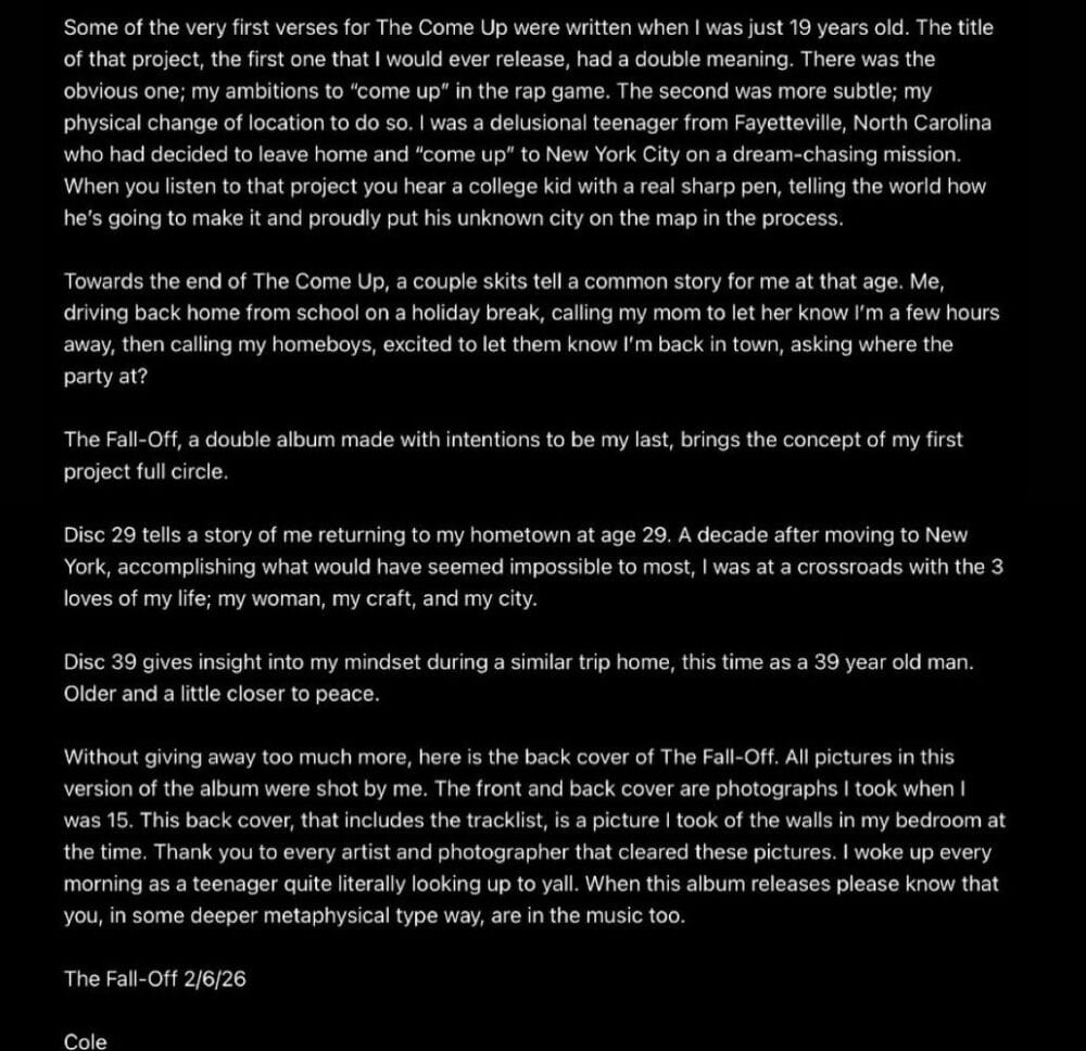 J. Cole Breaks Down the Vision